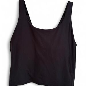 Old Navy Active Women's Black Built in Bra Scoop Neck Gym Tank Top